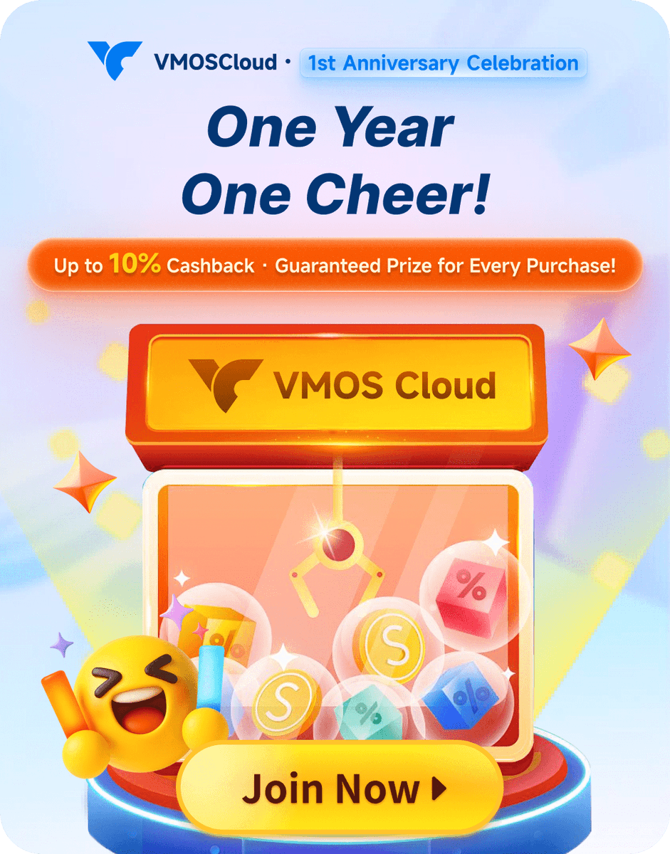 VMOSCloud's tweet image. It’s finally here — 𝑶𝒖𝒓 𝟏𝒔𝒕 𝑨𝒏𝒏𝒊𝒗𝒆𝒓𝒔𝒂𝒓𝒚 𝑪𝒆𝒍𝒆𝒃𝒓𝒂𝒕𝒊𝒐𝒏 𝒃𝒆𝒈𝒊𝒏𝒔 𝒕𝒐𝒅𝒂𝒚!
We couldn’t have made it without U🔥.
🔔Get ready for exclusive rewards, surprise drops, and special events all week long.
🍻Join to Have fun:
cloud.vmoscloud.com/event/annivers…