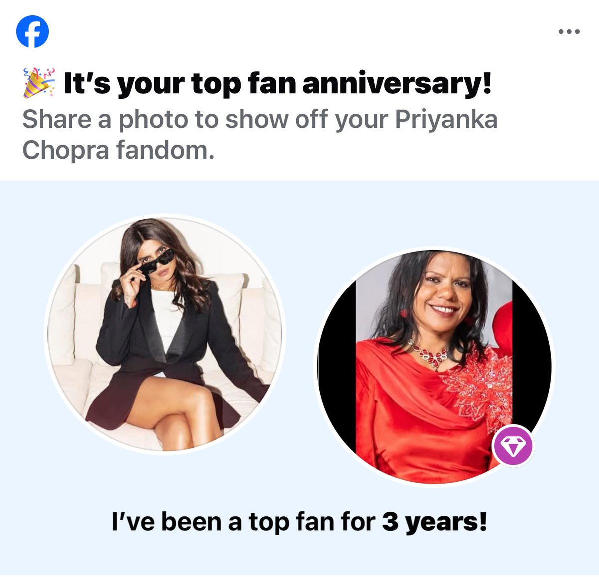 I haven’t just been a loyal fan for three years , I’m proud to be your fan always, and I’ll remain one for eternity! <a href="/priyankachopra/">PRIYANKA</a> 🫶🏼❤️😘