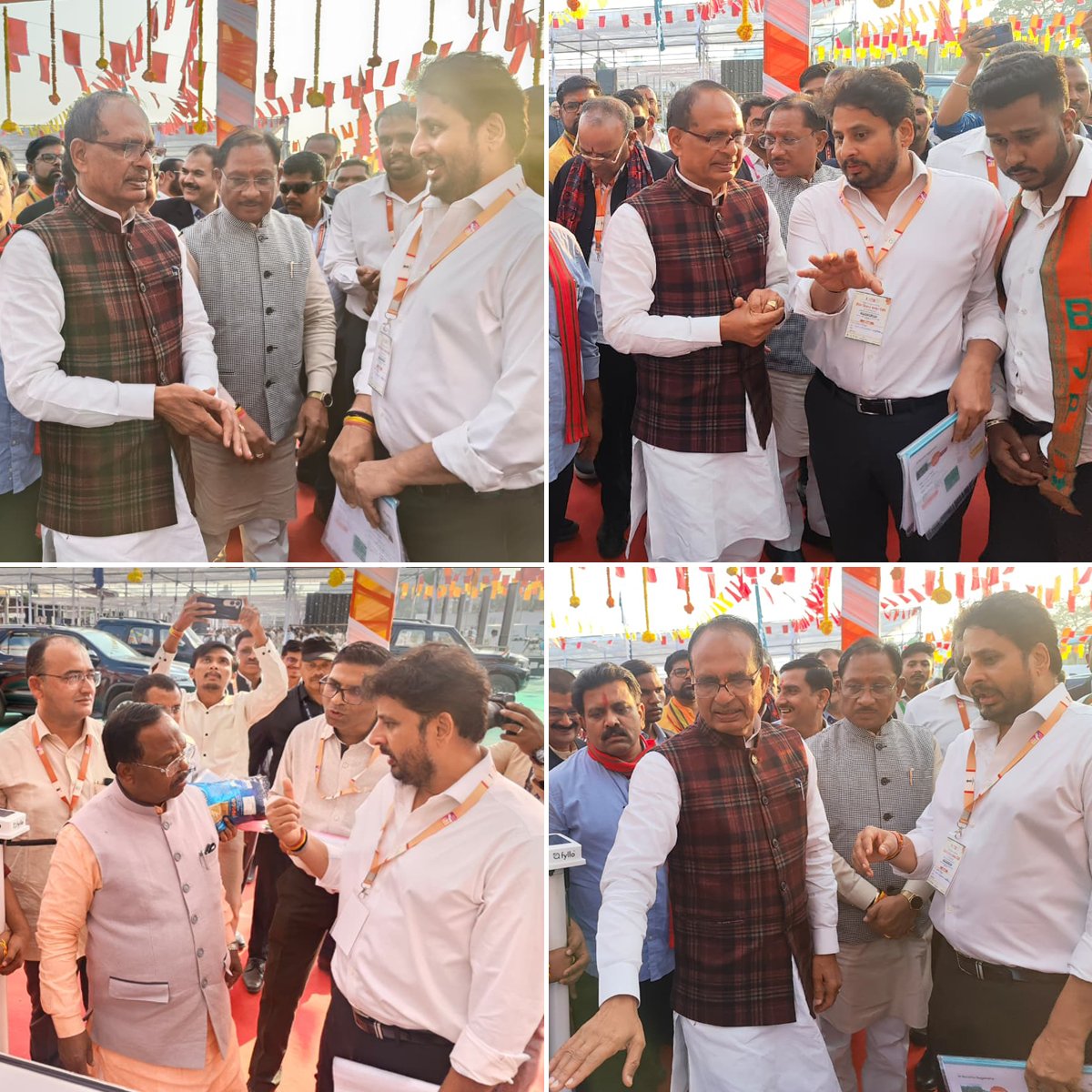 agripilotai's tweet photo. Our CEO met Shri Shivraj Singh Chouhan, Hon’ble Union Minister of Agriculture &amp; Farmers’ Welfare, during the PM Kisan Samman Nidhi Event at Dhamtari, Chhattisgarh. 
The discussion focused on advancing AI solutions for farmers and boosting digital agriculture in India. https://t.co/M7BwvRyJQs