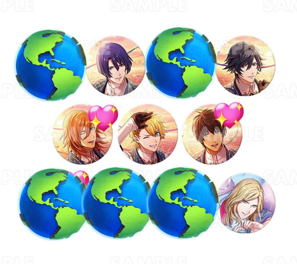 郵送 交換】 うたプリ AGF2025 ライエモ トレーディング 缶バッジ