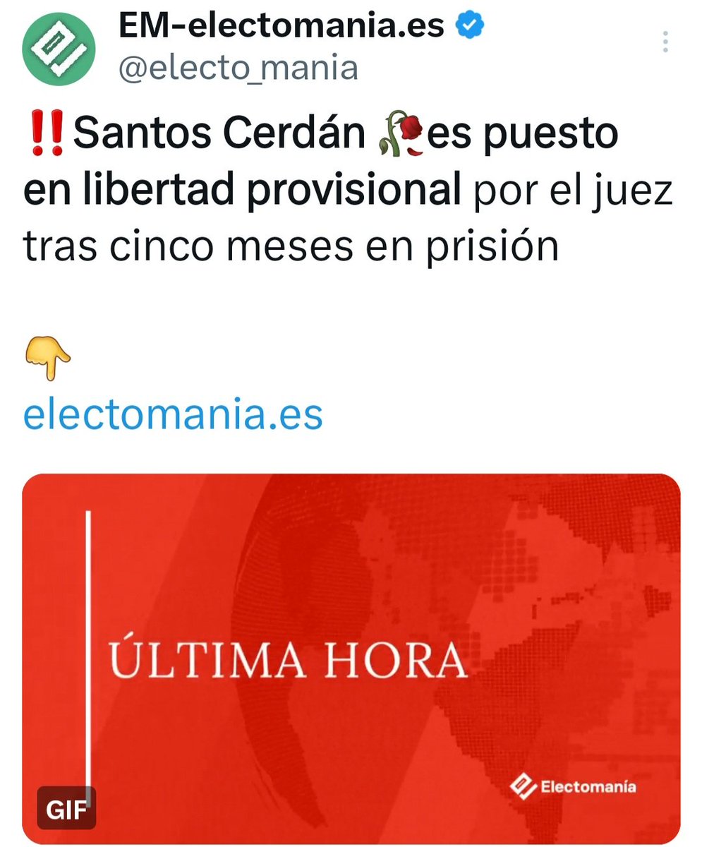 🔴#ÚLTIMAHORA. Cerdán a la calle el día que se publica que el cuñado cobró 1,8 millone de comisiones.

🤬Corrupción sistémica e impune.

VAMOS! llama a todos los españoles a movilizarse ante este saqueo y secuestro continuado del país.

Súmate a la revolución amarilla 🟨✌️