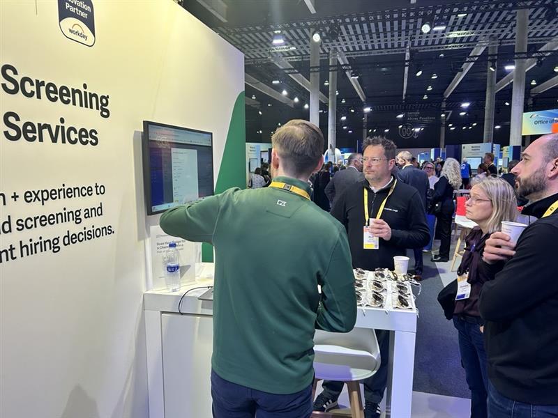 firstadvantage's tweet image. Staying cool here in Barcelona with @Workday! ☀️

Join us at stand 411 and tell us one challenge you&apos;re experiencing with your current #BackgroundScreening programme - we are here with solutions.

And be sure to grab a pair of shades on your way out. 😎

#WDAYRisingEMEA