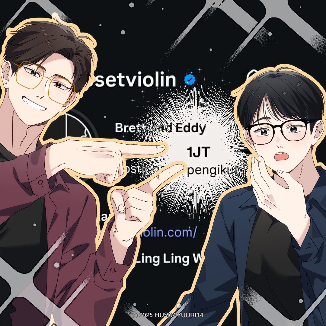 A bit busy with the webtoon I'm working on, but congrats on 1 million followers, Twosetviolin! 🥳🥳🎉🎉🎊🎊