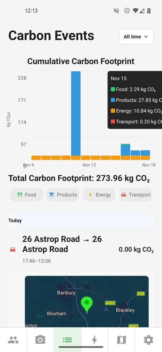 rcwhiteley's tweet image. I&apos;ve had this idea for 2-3 years, but didn&apos;t have the confidence to build it. Now, through working on other apps, I&apos;ve now built up enough knowledge to start it.

I&apos;m building a consumer carbon footprint tracking application. Other applications exist, but they don&apos;t have…