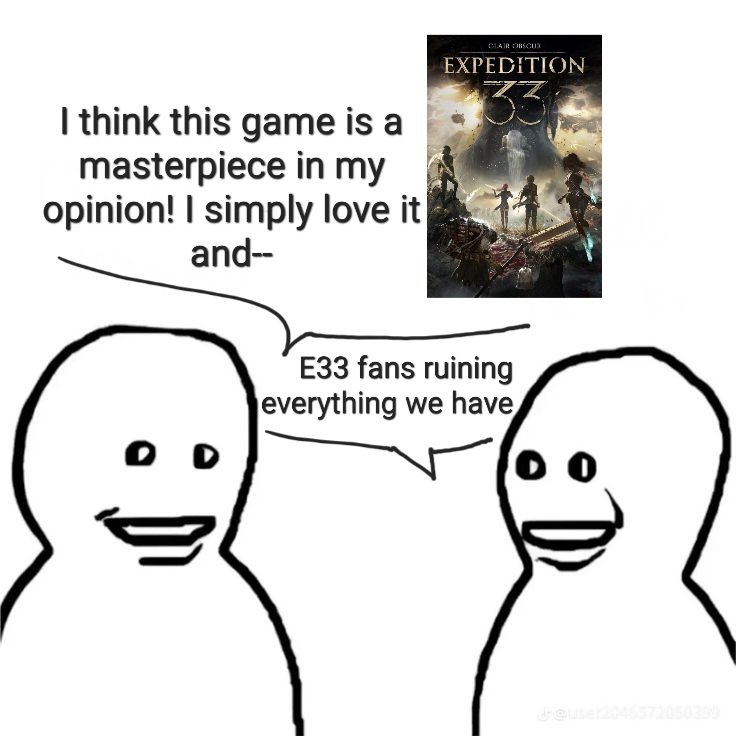 AnemonEndo's tweet photo. How the hate train against Expedition 33 is going since the game awards nominees got announced

#ClairObscurExpedition33 https://t.co/qhhyrMelsr
