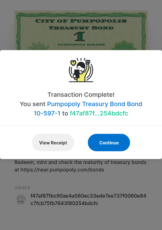<a href="/protectfromscam/">Lokeshwara Reddy</a> <a href="/NEARProtocol/">NEAR Protocol</a> 4⃣Fourth constant of $PUMPOPOLY:
$NEAR landlords earn treasury💵bonds by tweeting🐦
💡Don't forget to include your invite link