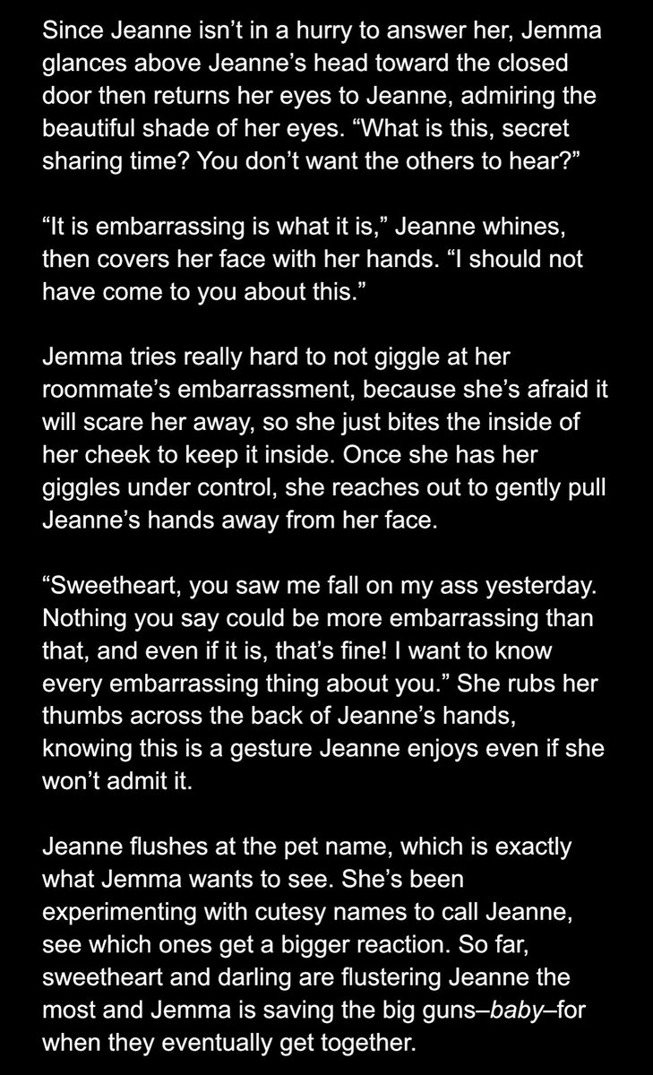 h0twingz's tweet image. #wipwednesday almost done with what I’m working on for “AU” day for jerejean week :) 

can I interest anyone in a oneshot about femjerejean “innocently” practicing kissing? 😋😇 

#aftg #jerejean