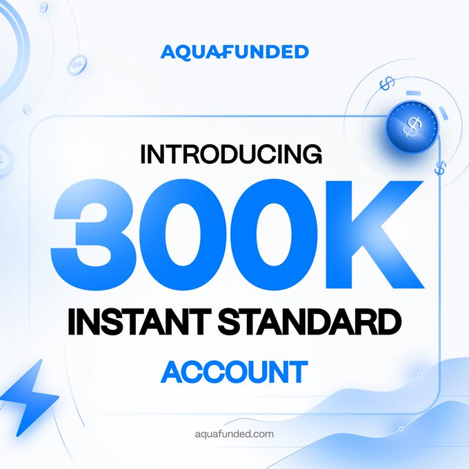 BREAKING 🚨🔥

AquaFunded just unlocked $250K and $300K Instant Accounts — the biggest upgrade yet.

⚡ No challenges.
💸 No waiting rooms.
🌊 Pure, raw capital ready to trade DAY ONE.

Come and grab yours checkout.aquafunded.com/ref/3459/