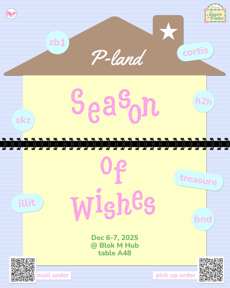 staydio_o ‘s catalog for <a href="/plandartmarket/">P-LAND Art Market</a> 🪗🌺🪽

🪗Blok M Hub, Jakarta
6-7 Dec 2025
table A48

🪽pick up po: bit.ly/staydiopland_p…
🪽mail order po: bit.ly/staydiopland_m… 

(reshare are vvvv much appreciated)

#PlandSeasonOfWishes