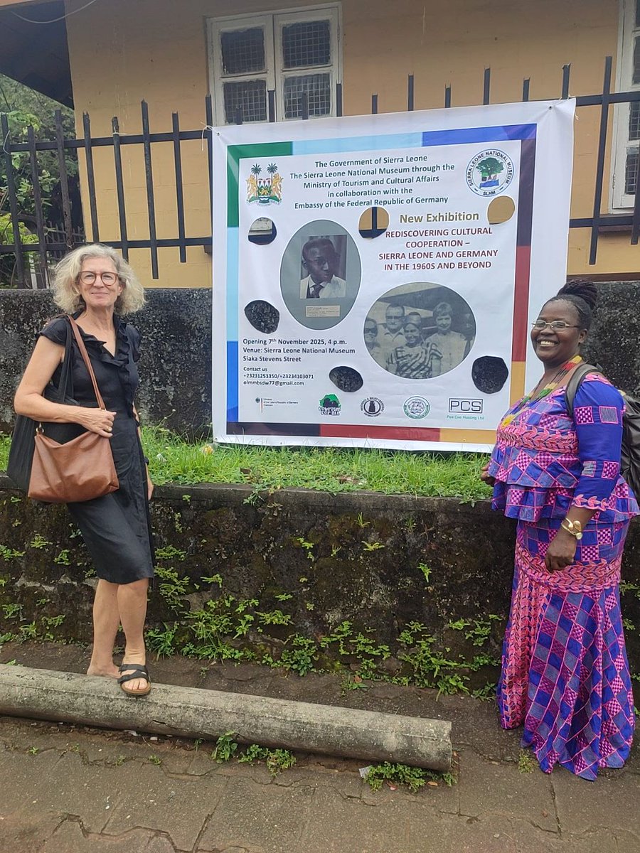 On the 7th November, the National Museum celebrated "Rediscovering Cultural Cooperation – Sierra Leone and Germany in the 1960s and Beyond".  Funded by the German Embassy &amp; co-curated by Andrea Meyer from Berlin, &amp; Olivette Linda Barnette, Curator.