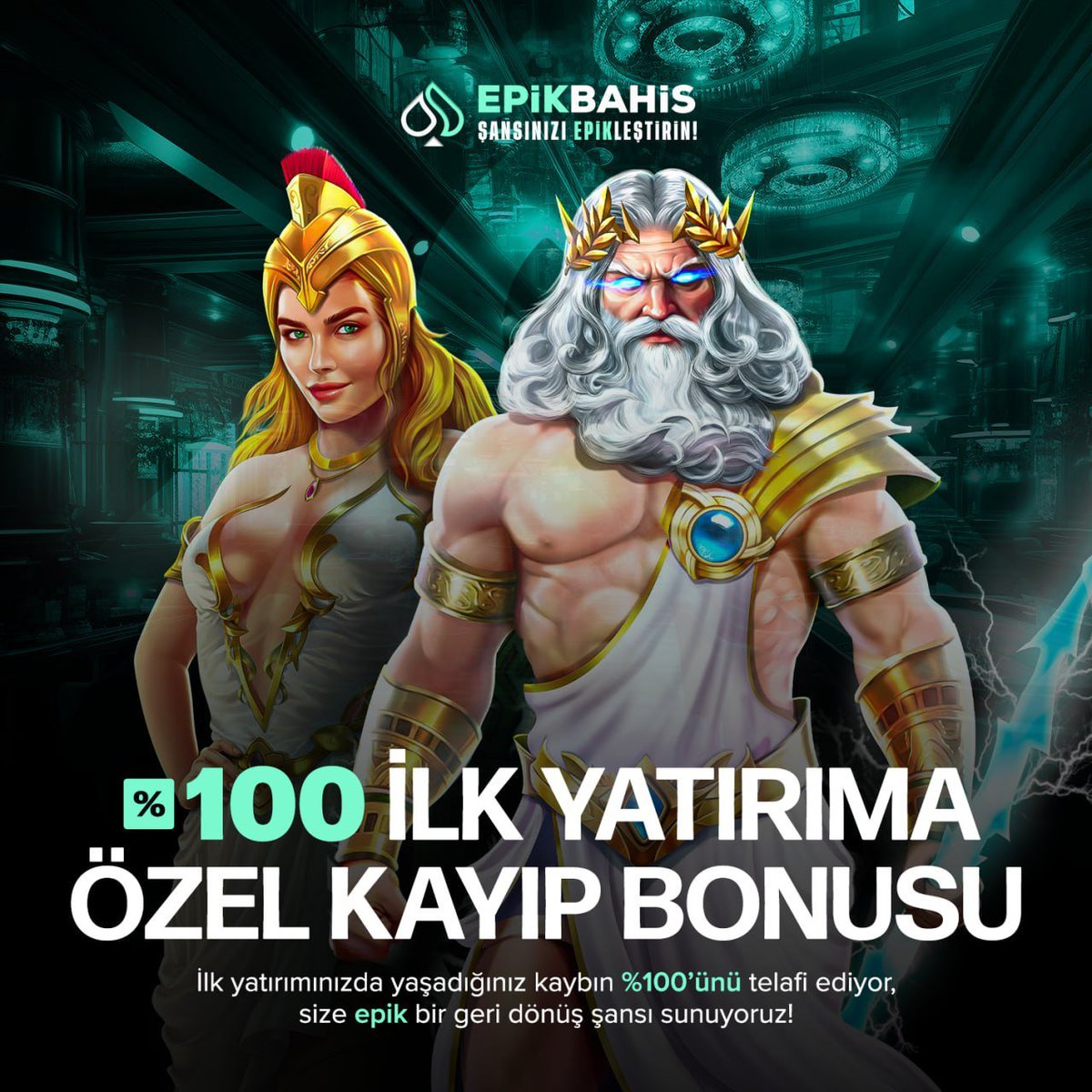 EPİKBAHİS'TE %1️⃣0️⃣0️⃣ İLK YATIRIMA ÖZEL KAYIP BONUSU FIRSATI!

🎁 Yeni başlayanlara güvence bizden!
😎 İlk yatırımını yaptın ama şanssız mıydın? Merak etme, %100 Kayıp Bonusu ile telafi bizde!

✅ Sadece ilk yatırım için geçerli!
✅ Slot ve Spor alanındaki kayıplarda geçerlidir.
