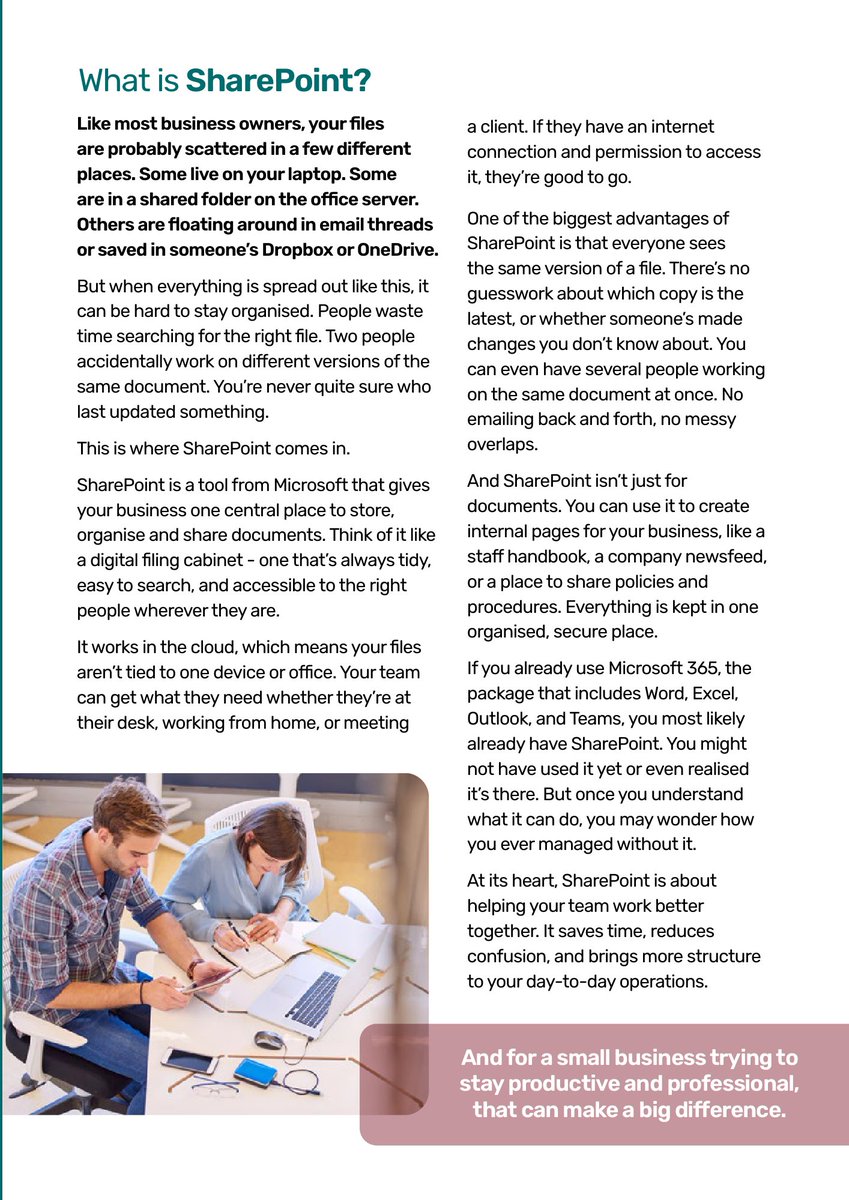 CyberShiftTech's tweet image. Still juggling files across laptops, Dropbox, and endless email chains?

That chaos is costing you time, money, and sanity.

Our latest guide shows you how to swap the mess for one secure, central hub where your team can collaborate seamlessly. Without stress or frustration. 

So