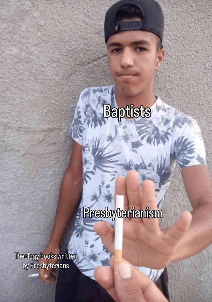 synodofdork's tweet image. Baptists love 2 things:

1. Not baptizing babies.
2. Only reading men who did.