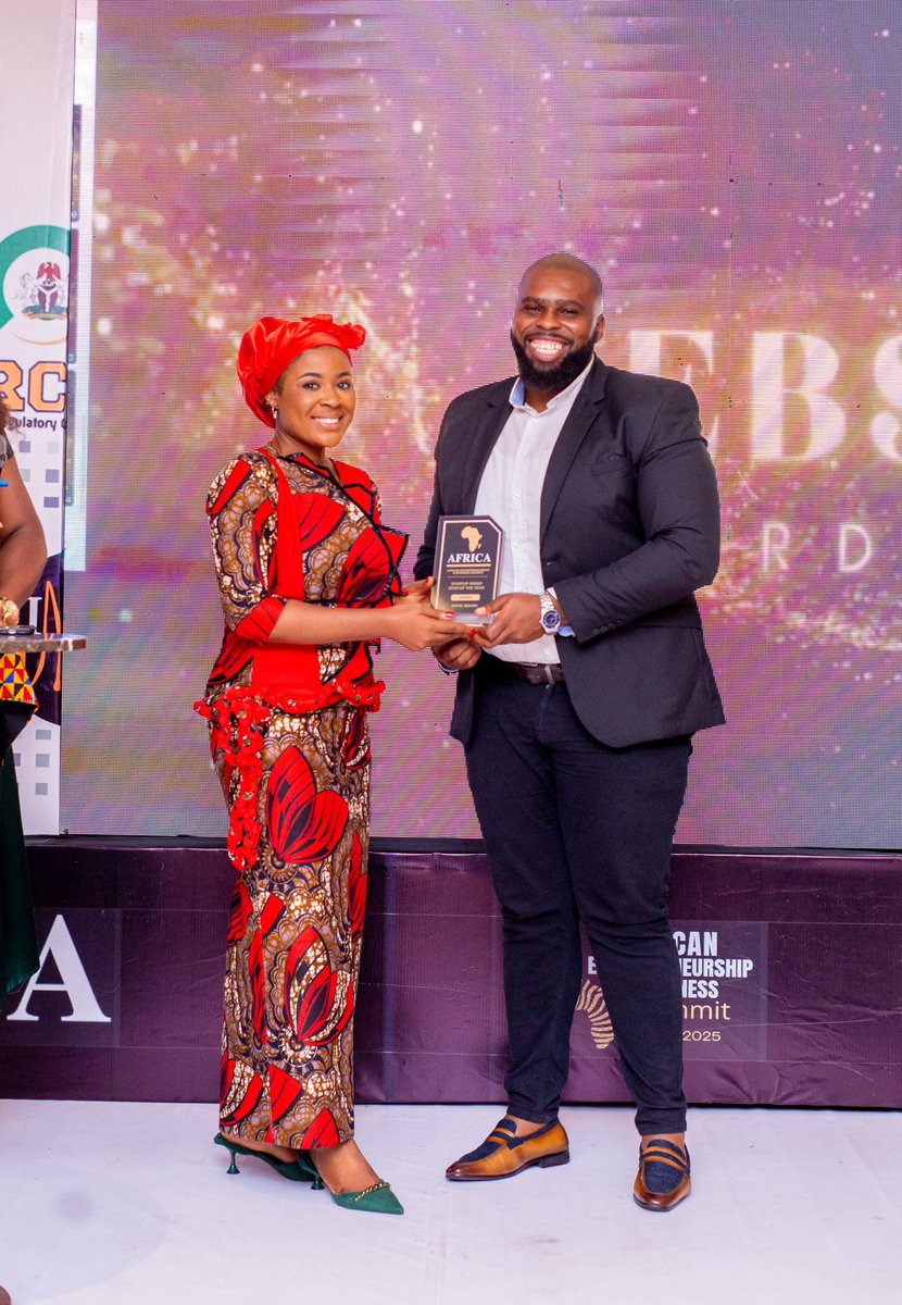 ttybrandafrica's tweet image. The winner of the Tech-Driven Entrepreneur of The Year 2025, at the just concluded AEBS, is Chuma Memela
Founder &amp;amp; MD of Genie-yus Al, Co-Founder &amp;amp; CEO of Gambuu.

#AEBS2025 #AfricaRising #EntrepreneurialMindset #InternationalMensDay #africanentrepreneurshipandbusinesssummit