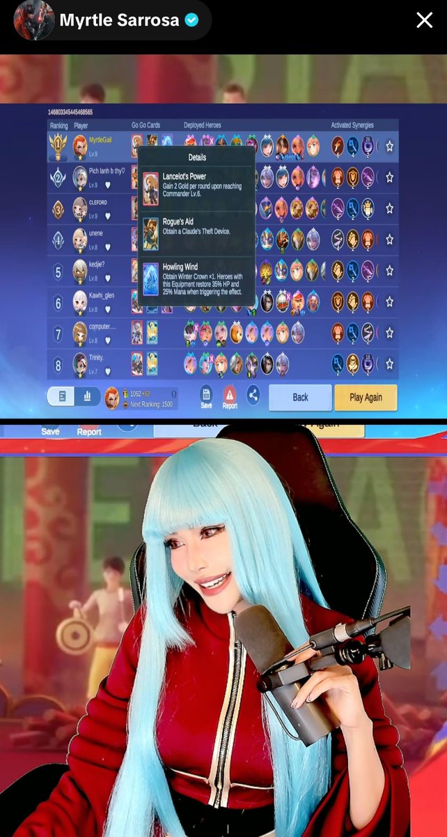 MyrtleGUpdate's tweet image. #MyrtleGailSarrosaUpdate
Myrtle Sarrosa is also live on TikTok!
Streaming Magic Chess: Go Go vt.tiktok.com/ZSH3bY4ABJEbc-…

#MagicChessGoGo #MCGG #MCGGFightersReborn #MCGGPHCreators