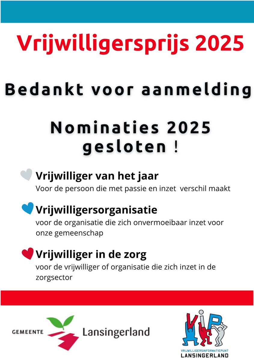 Vrijwilligersprijzen 2025 gesloten

Bedankt voor je/ jullie aanmelding (en) 

Nadere informatie volgt via o.a.:
viplansingerland.nl