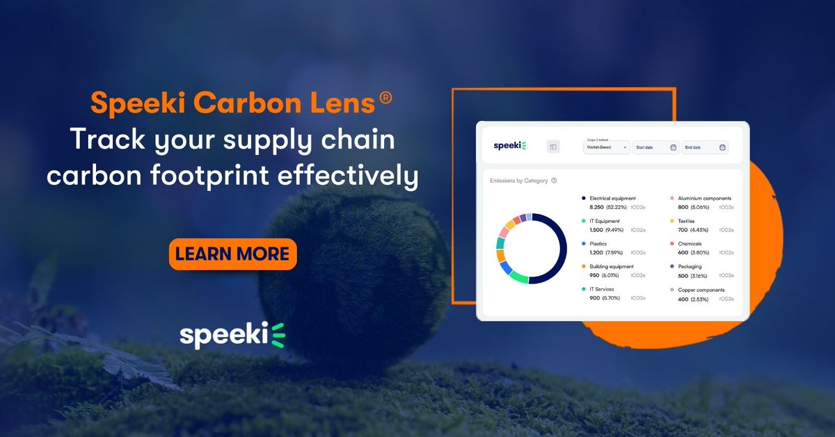 Struggling with #Scope 3 tracking? See how easily you can turn supplier data into a complete, verifiable Scope 3 #footprint with Speeki #Carbon Lens®: calendly.com/speeki-sales/c…