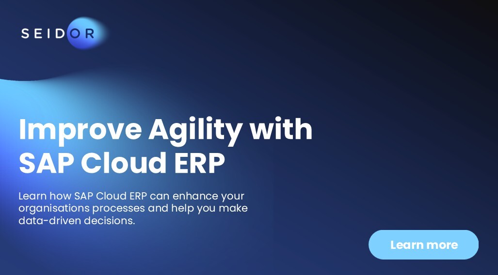 SeidorUK's tweet image. Agility drives success. Discover how SAP Cloud ERP helps businesses adapt, innovate, and thrive through smarter, data-driven processes. Read our full blog post here: hubs.li/Q03QfWHw0

#SAPCloudERP #Agility #ERPSystems