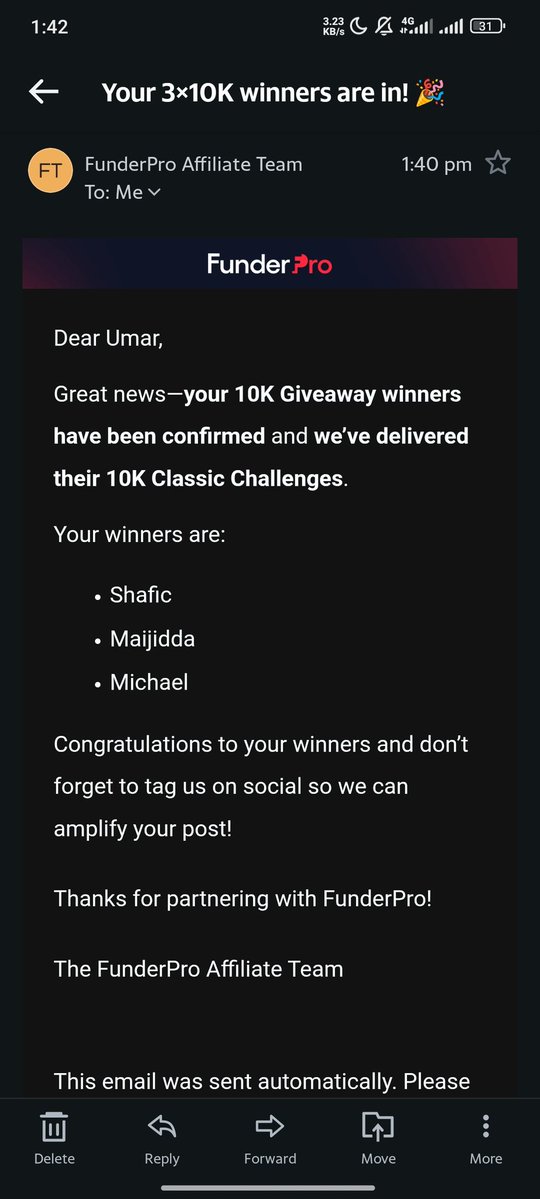 Congratulations to all winners! 🏆
The winners are:

- Shafic
- Maijidda
- Michael

Congratulations once again! If you see your name, check your email.
Thanks, <a href="/FunderProfx/">FunderPro</a> <a href="/yousseifgalal/">Youssef Galal</a> 🙏