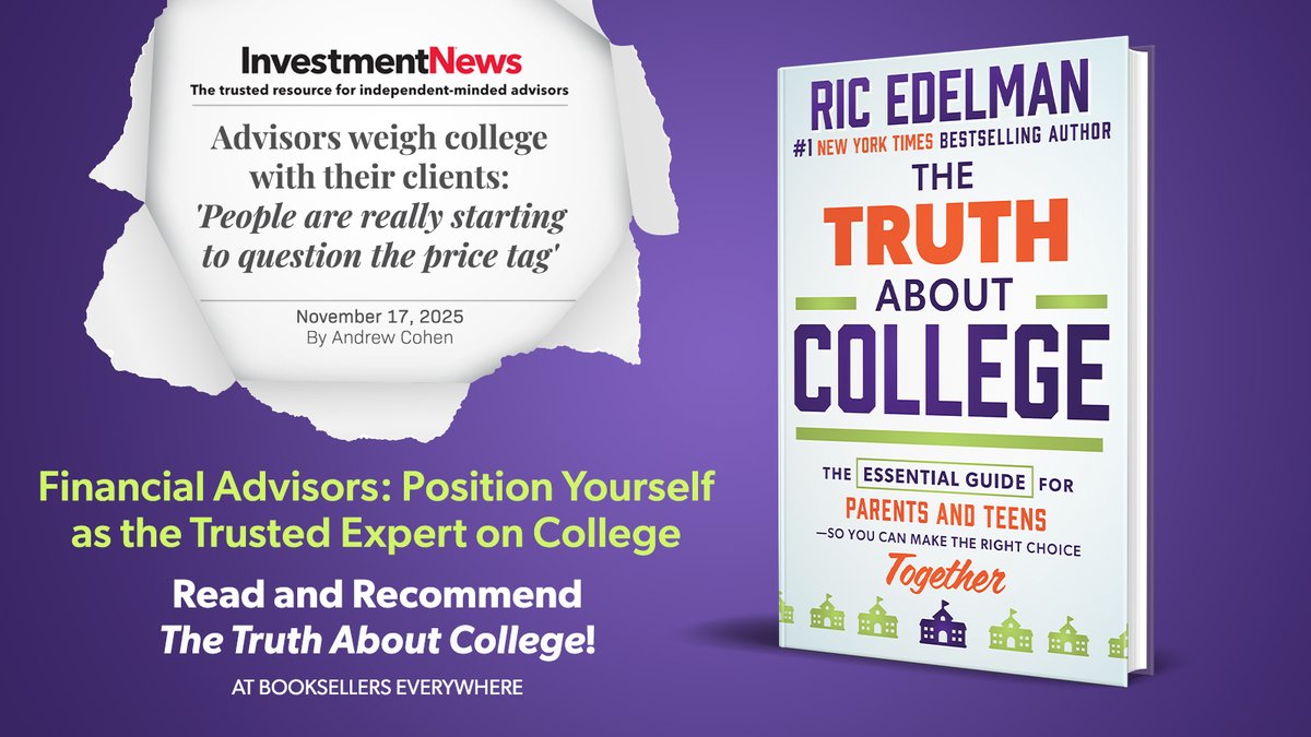 taYourFuture's tweet image. 51% of college grads say they chose the wrong school/major.
25% wish they&apos;d skipped college entirely.
 
Ric Edelman&apos;s new book, The Truth About College, is the essential guide you need
Read: bit.ly/47Z8Fux
#TheTruthAboutCollege #CollegeGuide #EssentialCollegeGuide