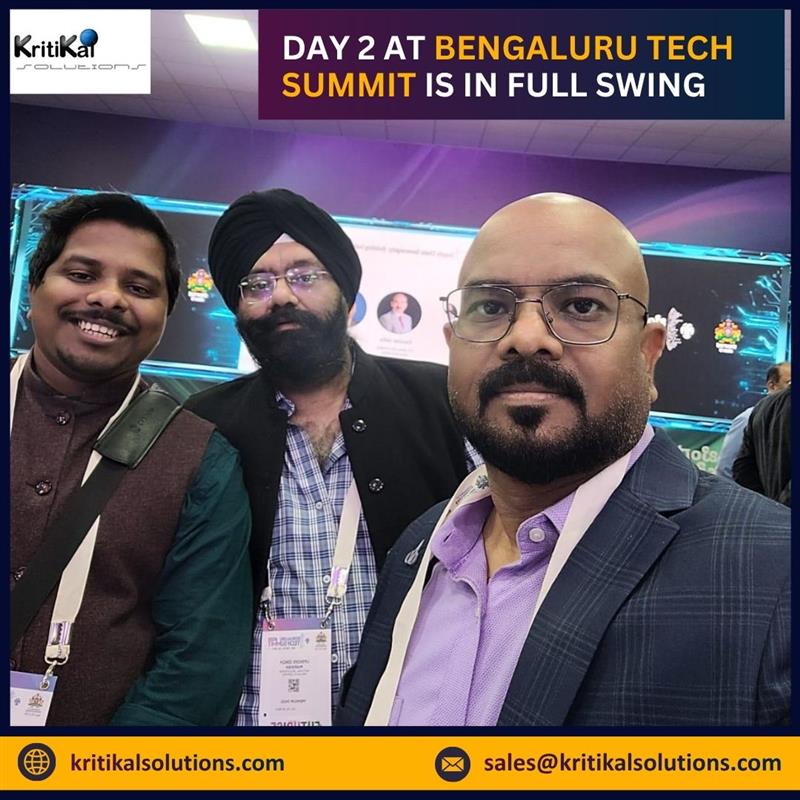KritikalTalk's tweet image. Day 2 at Bengaluru Tech Summit 2025 is in full swing! 

From high-energy sessions to buzzing conversations and meaningful meetings, our team is exploring innovation from every corner. 🚀

#BengaluruTechSummit #BTS2025 #BTSDay2 #TechSummit  #TechBuzz #TechCommunity #Networking