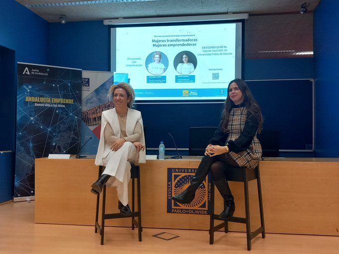 aemprende's tweet photo. 🟣 #DíaMujerEmprendedora
📍 #CADEUPO @cadesevilla @pablodeolavide
💁♀️ Lo celebramos en el encuentro 'Mujeres Triunfadoras VS Mujeres Emprendedoras'
🔝 Con Estefanía Ferrer, de @LiCO_Cosmetics y María Coronel, de @MTutrocito
🗣️ Participa @daniescacena, nuestro director general. https://t.co/owaCWJax0v
