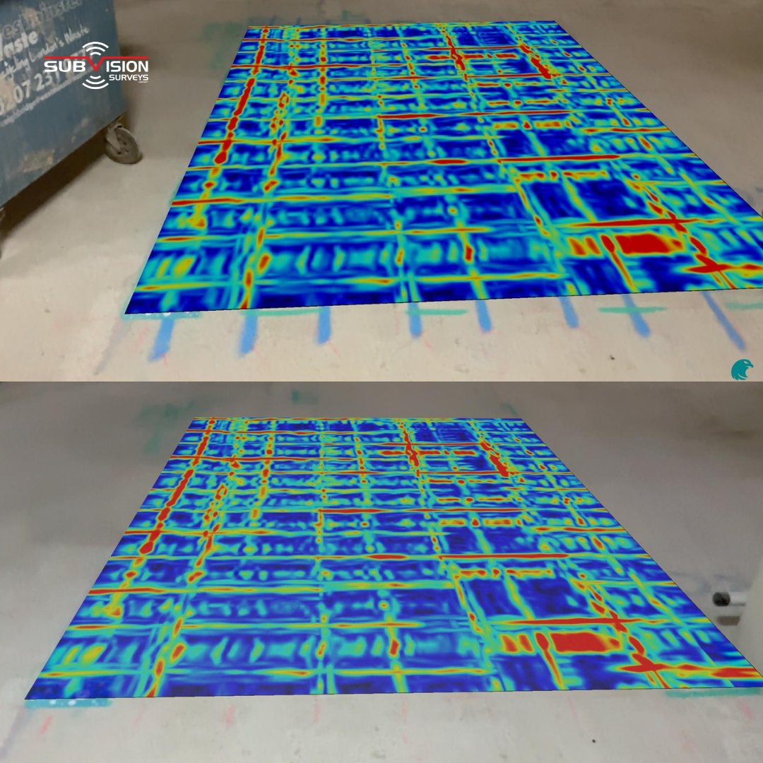 SubvisionSurvey's tweet photo. 3D Augmented Reality Ferro Concrete Analysis: Real-Time Processing

Using advanced 3D concrete scanning technology, we can accurately identify:

Slab thickness
Reinforcement distribution
Reinforcement spacing
Conduits and live power
Structural beams
Voids

Slab types, including waffle pod, RAAF, hollow core, post-tensioned, pre-tensioned and more

#SubvisionSurveys #ConcreteScanning #FerroScan #StructuralSurvey #3DScanning