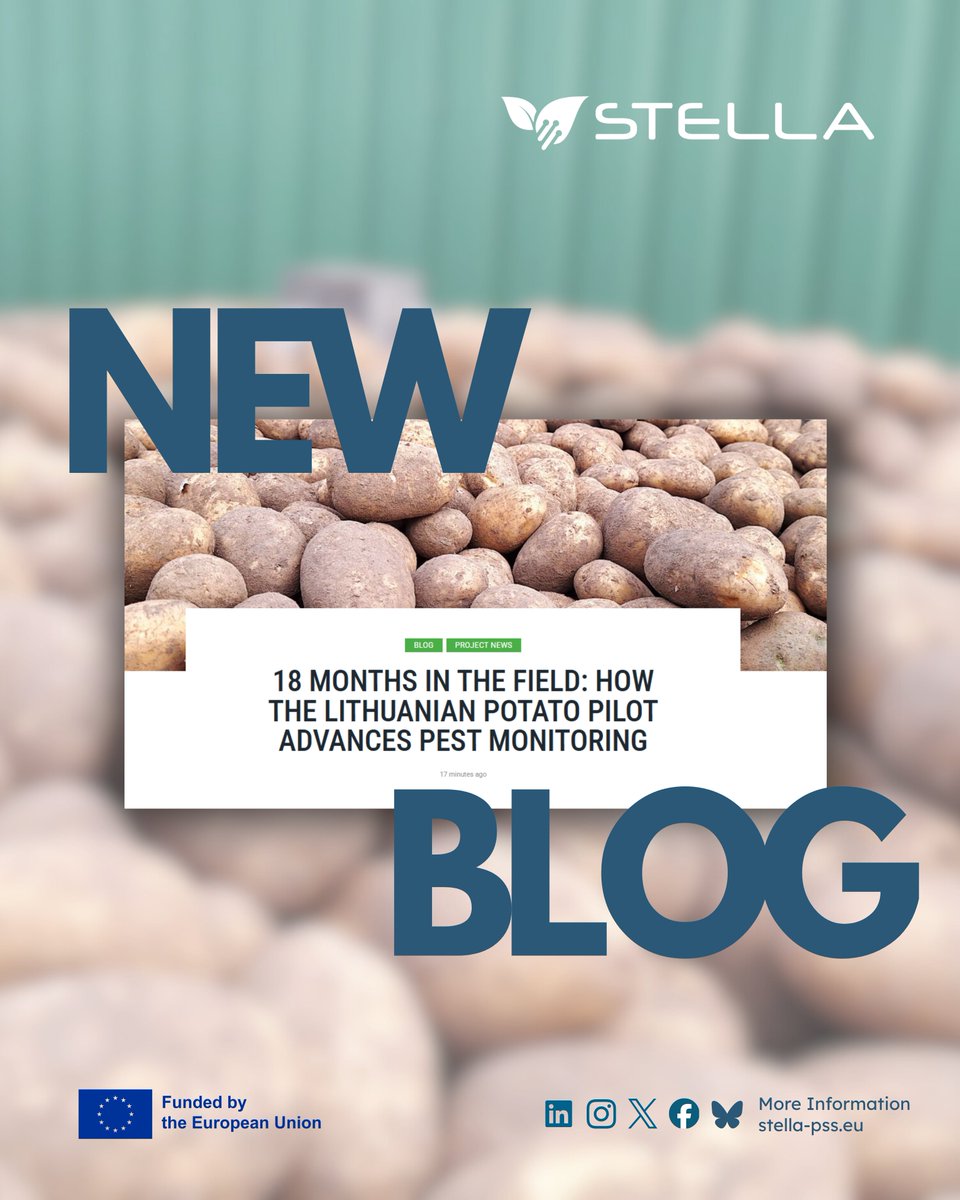 STELLAHorizonEU's tweet image. 🥔𝐍𝐞𝐰 𝐛𝐥𝐨𝐠 𝐟𝐫𝐨𝐦 𝐒𝐓𝐄𝐋𝐋𝐀 𝐇𝐨𝐫𝐢𝐳𝐨𝐧 𝐏𝐫𝐨𝐣𝐞𝐜𝐭

The @STELLAHorizonEU is in #Lithuania, where our partner @AgriFoodDIH_LTU is putting data-driven tech into action.

Read more 👉 shorturl.at/KcyaT

#STELLAproject #AgriFoodTech #HorizonEurope