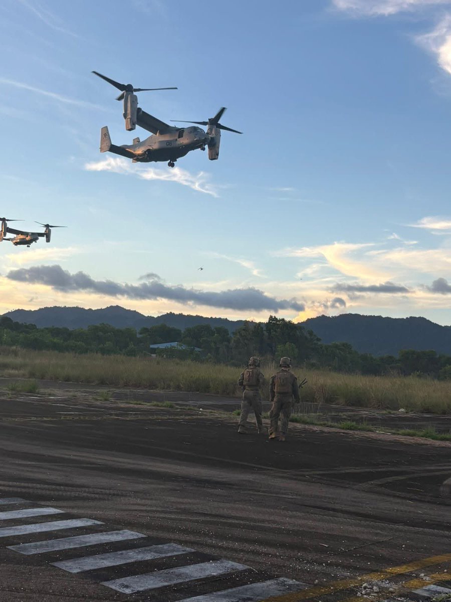 USinTT's tweet image. The United States Marine Corps @22nd_MEU, deployed to @Southcom, and @TTDefenceForce are conducting training exercises together 16-21 November 2025. Training is taking place across Trinidad and Tobago in both urban and rural environments, with operations scheduled during daytime…