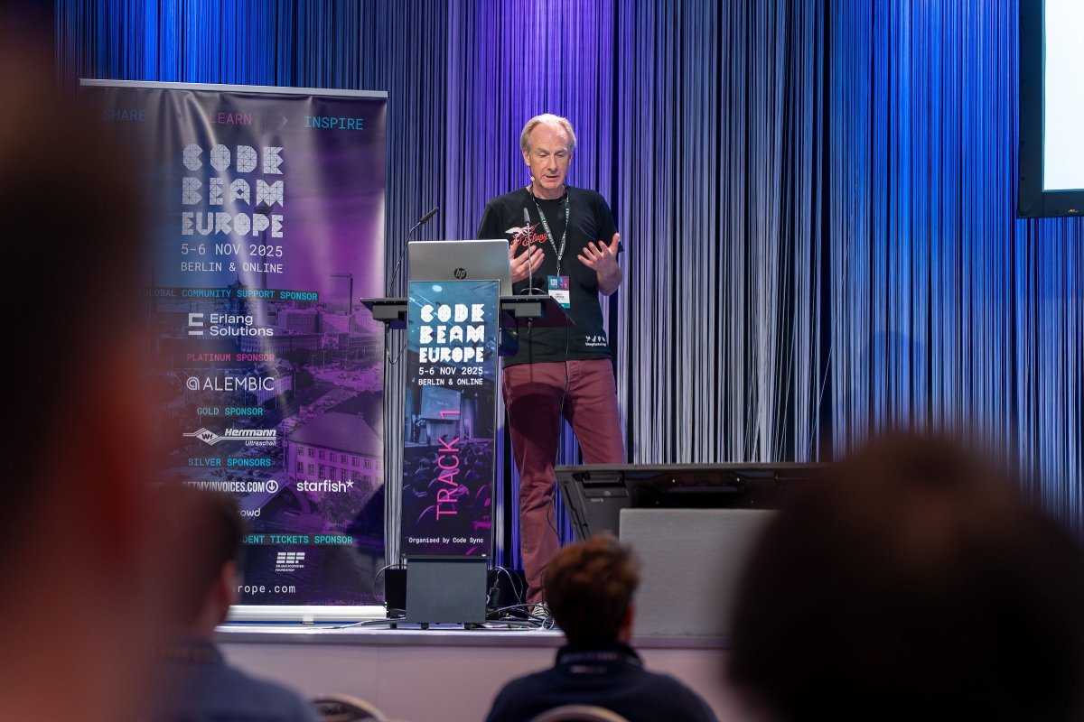 Our Chief Application Services Officer Brett Cameron spoke at Code BEAM Europe &amp; MQ Summit in Berlin on Erlang/OTP and modern messaging.

Thanks to everyone who shared their OpenVMS stories!

Read more 👉 hubs.ly/Q03TZHqD0

#OpenVMS #Erlang #VMSSoftware