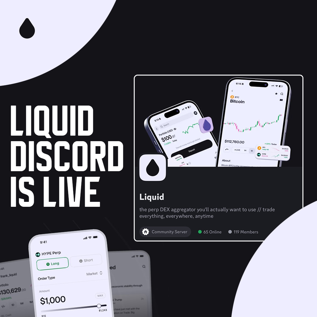 The <a href="/liquidtrading/">Liquid</a> Discord is now live! 👀

Join us and become part of the community.

-&gt; discord.com/invite/liquidt… &lt;-

The chat is already actively discussing the project and the start of Season 1.

Have you participated before?
No?! Then it's time to start!