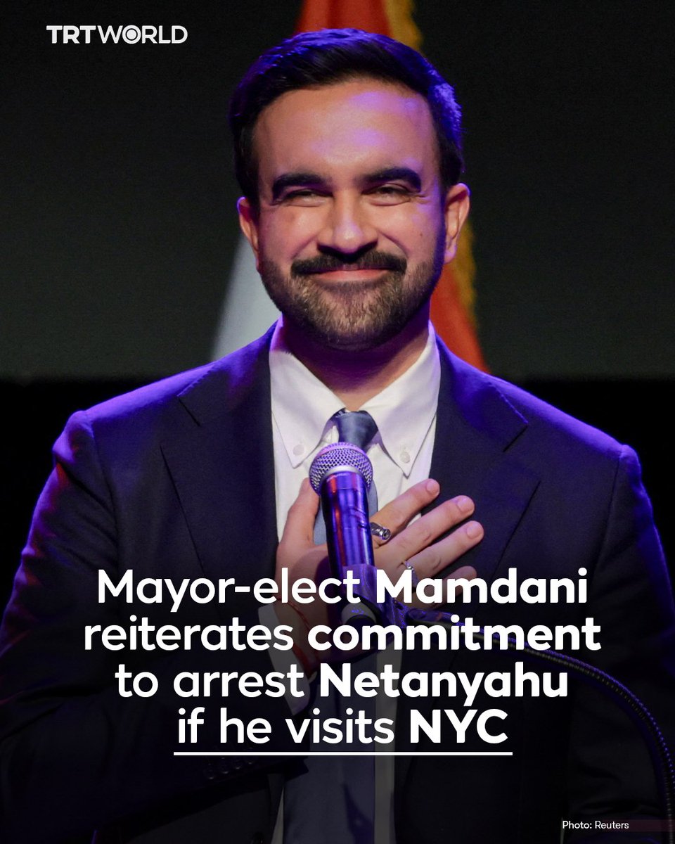 #SahabatPalestina_ID
#Satanyahu
#ZohranMamdani
#GazaGenocide

Zohran Mamdani, New York City’s mayor-elect, reiterated his commitment to arrest Israeli Prime Minister Benjamin Netanyahu if he visits NYC

In an interview with ABC7, Mamdani said that upholding international law