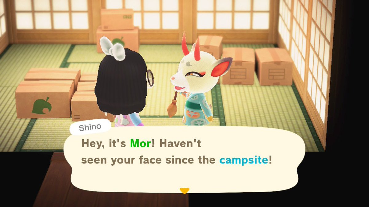 wispylich's tweet image. Got this little devilish deer as my villager! Wasn&apos;t expecting her to be peppy! I love! 
💜
#ACNH #Switch2