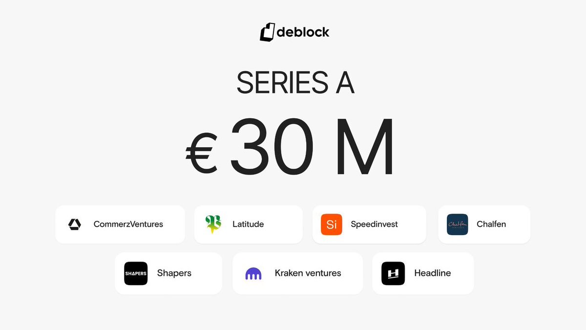 BIM_Blog_'s tweet image. 💰 BREAKING | @DeblockApp annonce une levée de 30M€ en Series A pour accélérer son expansion en Europe.