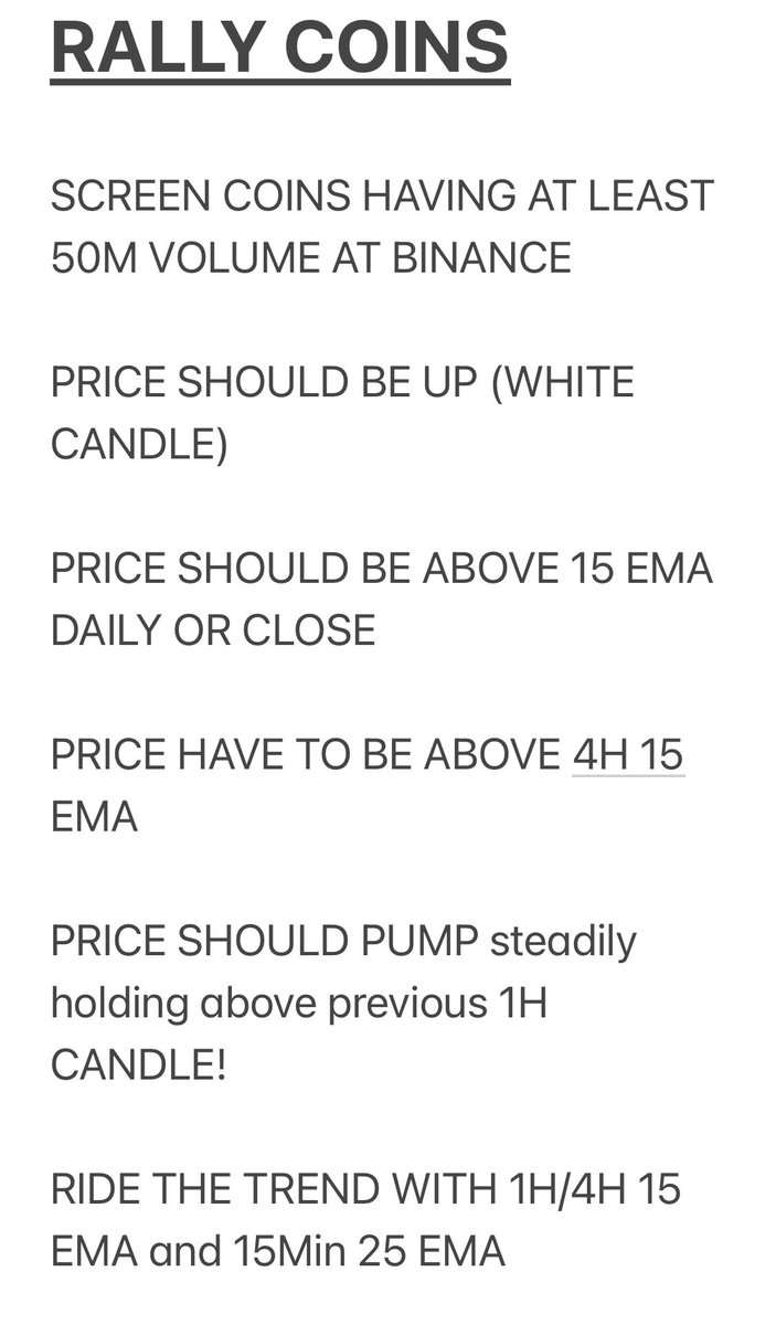 SecoPD's tweet image. #SYSTEM #BLUE_15

I am  giving you my SYSTEM and RULES. This version is simplified for better execution!

Use 4H 100 EMA (Long trend) and 4H 15 EMA(Short Trend) for BIAS; wait for FAKING and make your ENTRY with 1H REVERSAL!

It is the licence to PRINT MONEY.

It has several EMAs…