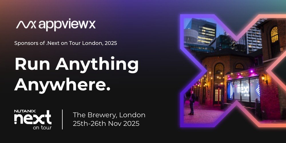 AppViewX's tweet image. @AppViewX is proud to sponsor @nutanix .Next on Tour London 2025. We’re excited to join the conversation on how automated CLM and robust PKI lay the foundation for running anything, anywhere - securely and at scale.

See you there.

Register here: lnkd.in/eRTMfydG
