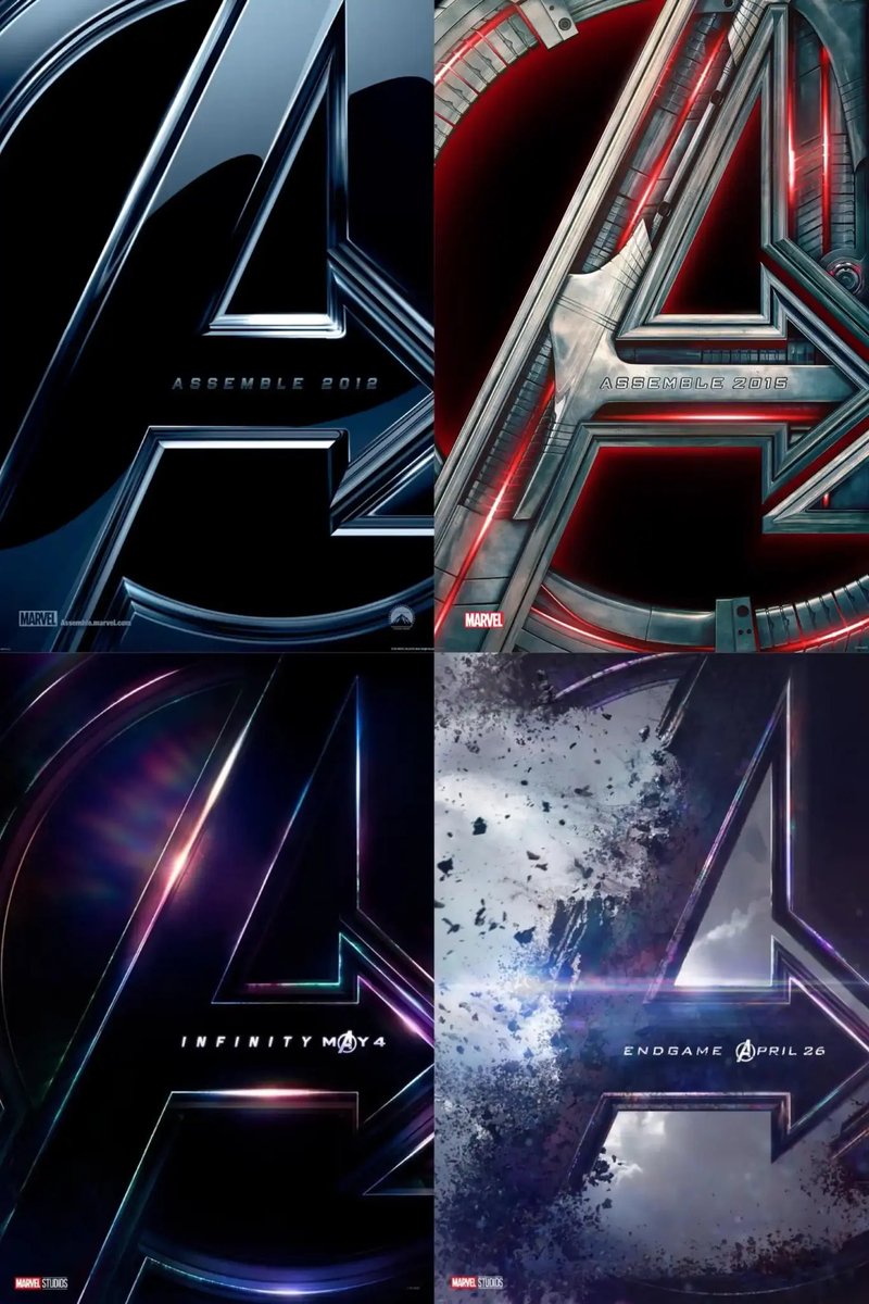 nacaomarvete616's tweet image. 🚨 Esses foram os primeiros posters dos filmes dos “AVENGERS” divulgados juntos com o teaser trailer.

Em 1 mês teremos o de “AVENGERS: DOOMSDAY”.