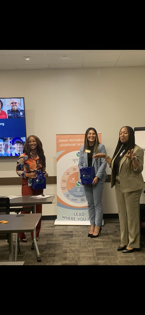 DeniseCarter71's tweet photo. A big thanks to Kristen Cobb and Faby San Roman Annas from Communications for presenting all things communications to our District Leadership Academy!
@SpringISD @SpringISDHR1 https://t.co/wfzRLPSrdw