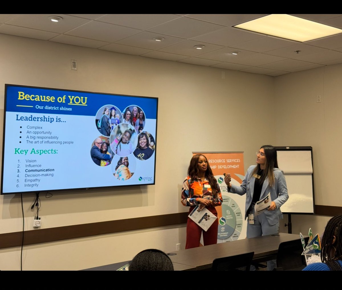 DeniseCarter71's tweet photo. A big thanks to Kristen Cobb and Faby San Roman Annas from Communications for presenting all things communications to our District Leadership Academy!
@SpringISD @SpringISDHR1 https://t.co/wfzRLPSrdw