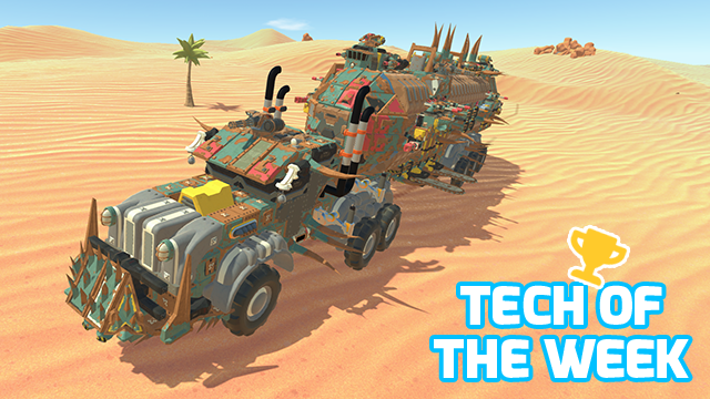 TerraTechGame's tweet image. 🏆 Tech of the Week 🏆
If you ever find yourself in a dystopian, post-apocalyptic Australia, then Ebi&apos;s armoured transport truck, Red Carpet could be very handy.
@SteamWorkshop steamcommunity.com/workshop/filed…