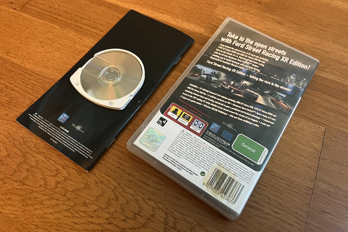For #PSPWednesday I have Ford Street Racing XR Edition, an expanded Australian version with 4 added Falcon models. PS2 replaced other cars so this is more definitive at 27. Shared a while back but worth repeating as it is hard to import, required assistance from an Aussie friend.