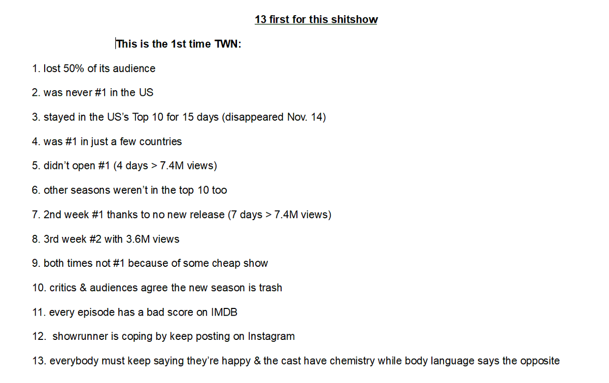 LunaM06's tweet photo. @RedanianIntel Like S1, NOTW was awesome.👏

Now that everything is kinda DOA, Fishstick thinks she thrived &amp; improved. Ignorance is bliss. Or should I say delusion is bliss?🤪

She forgets she had 7 seasons mapped out, a kid show &amp; other spinoffs. She's seemingly ignoring these 13 first too.😂 https://t.co/1hIRmyhR9y