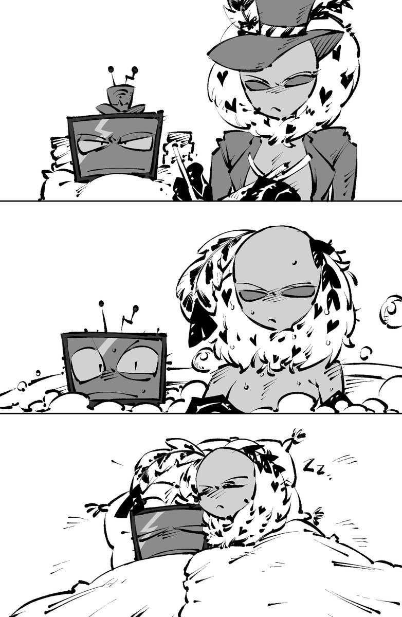 Daegallia11's tweet photo. life after that #HazbinHotel #Voxval https://t.co/SbUQIPiZxh