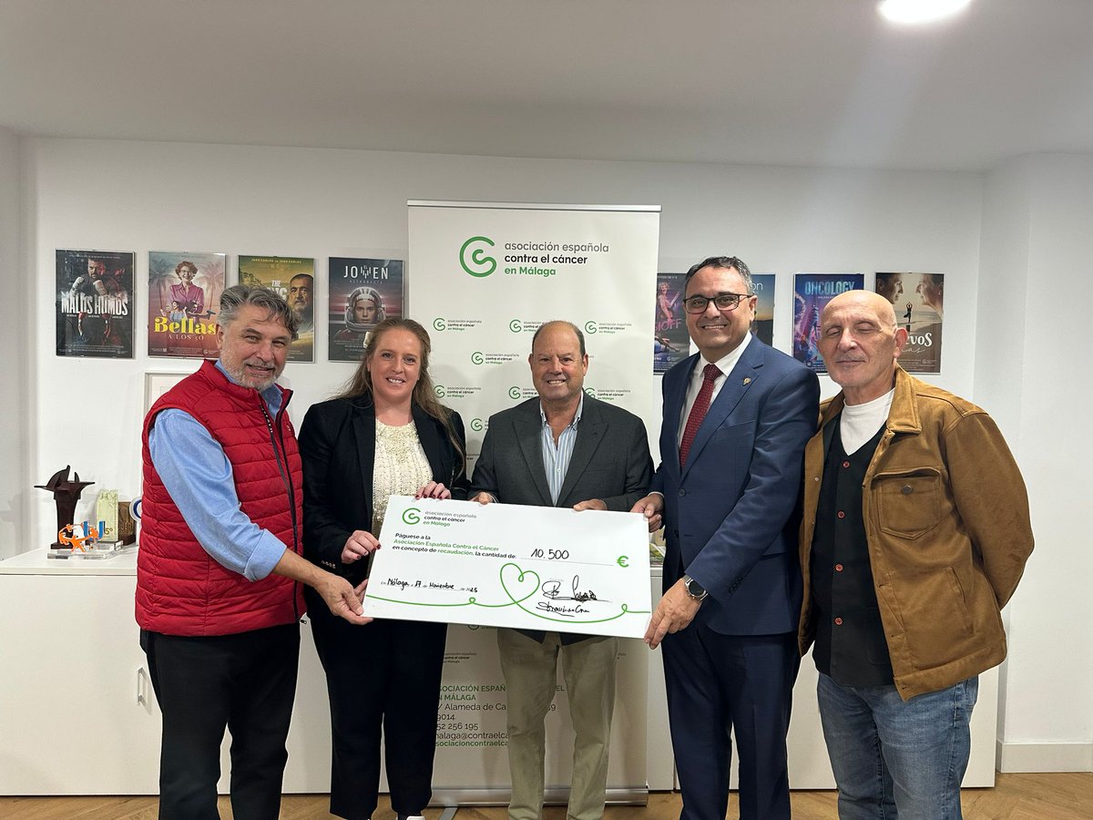 ContraCancerMA's tweet image. Principio de transparencia @ContraCancerEs. Gracias a @HPrendimiento por la donación de 10.500€ realizada a la sede de Málaga procedente de los beneficios obtenidos en la Gala de su Centenario
Vuestra ayuda nos permite llegar a más personas que nos necesitan #TodosContraElCáncer