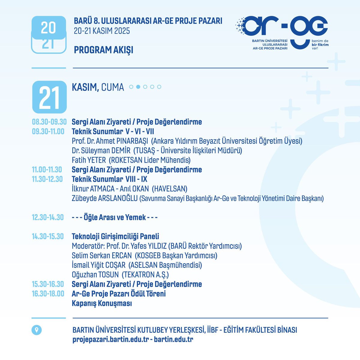 BARÜ 8. Uluslararası Ar-Ge Proje Pazarı kapılarını açıyor 💯

#BARÜ