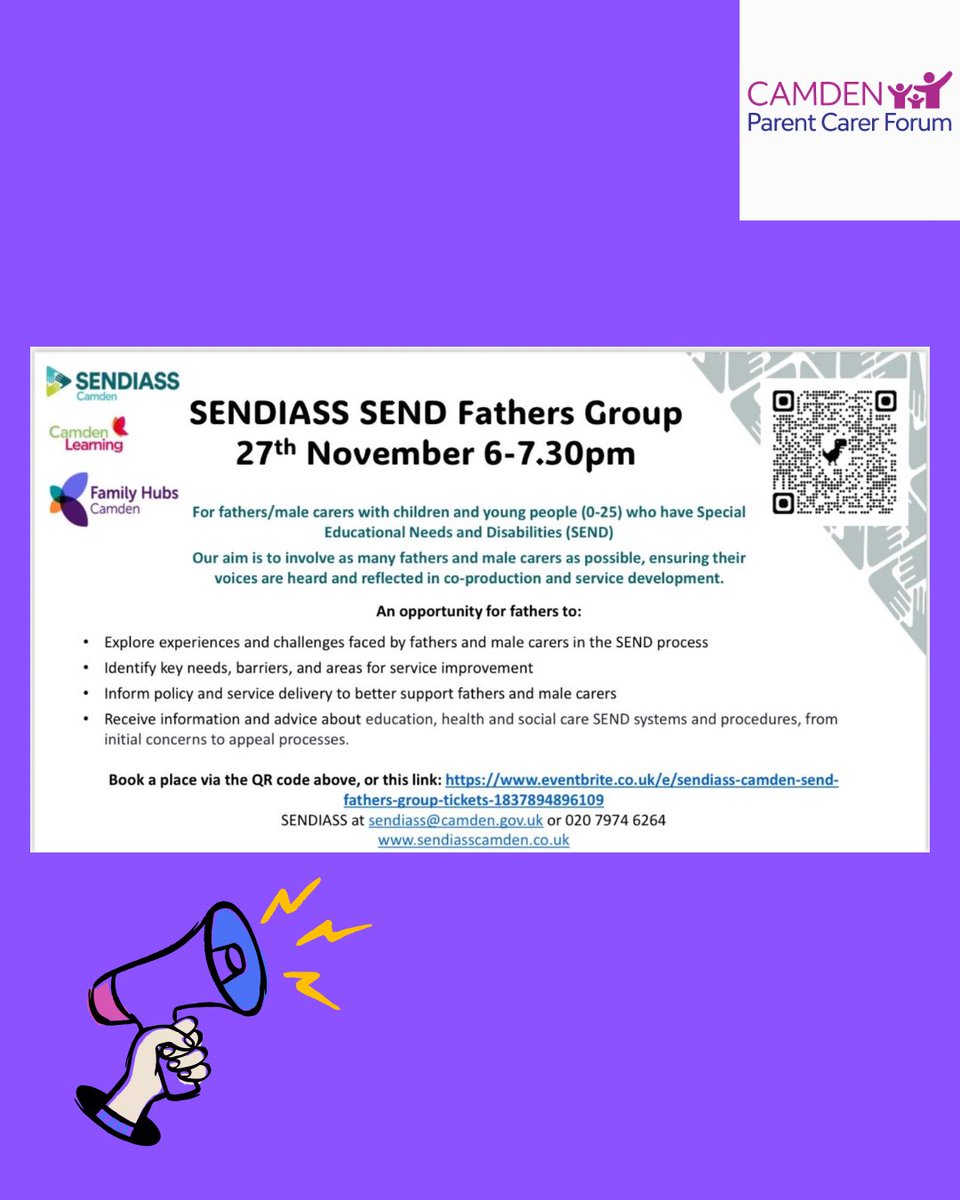 Camden Parent Carer Forum tweet media