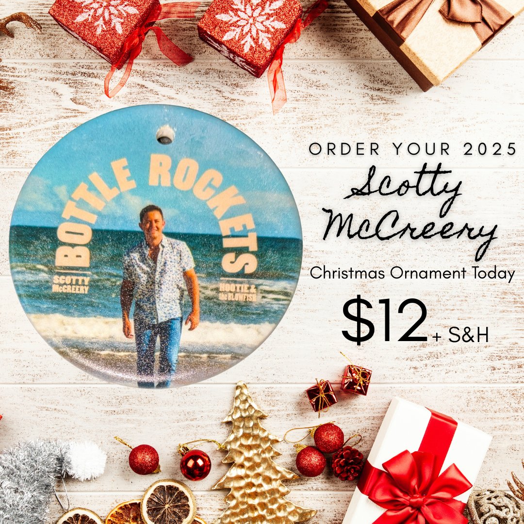 ScottyMcCreery's tweet photo. The 2025 limited edition Scotty McCreery Christmas ornament is available for purchase now from the Scotty McCreery Fan Club! 🎄🎁

Shop now: https://t.co/nmkqIXzU9w https://t.co/tMdIuV8Odb