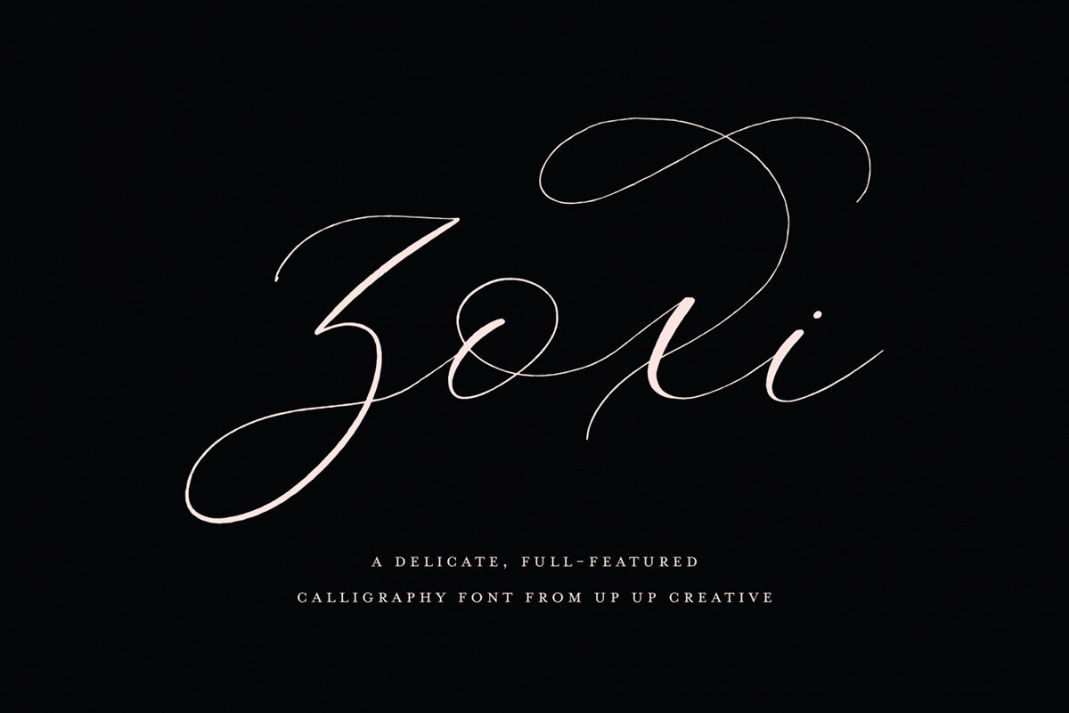 chrisbmarquez's tweet image. Intro to Zoxi an #elegant, full-featured #script font with subtle dip-pen #calligraphy texture and tons of OpenType features. 
 be.net/gallery/133411…