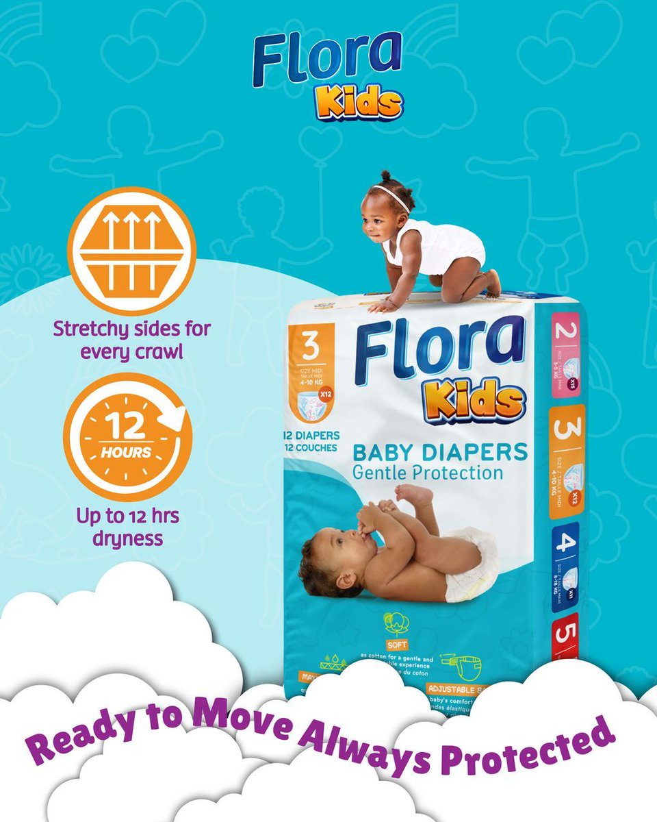 florabydelta's tweet image. 💪 Ready to move, always protected!
Flora Mini keeps up with your little crawler — with stretchy sides, snug fit, and up to 12 hours of dryness. No leaks, no limits, just giggles and moves! 💚

✨ Move with confidence — choose Flora Mini.

#FloraMini #FloraBaby #AlwaysProtected