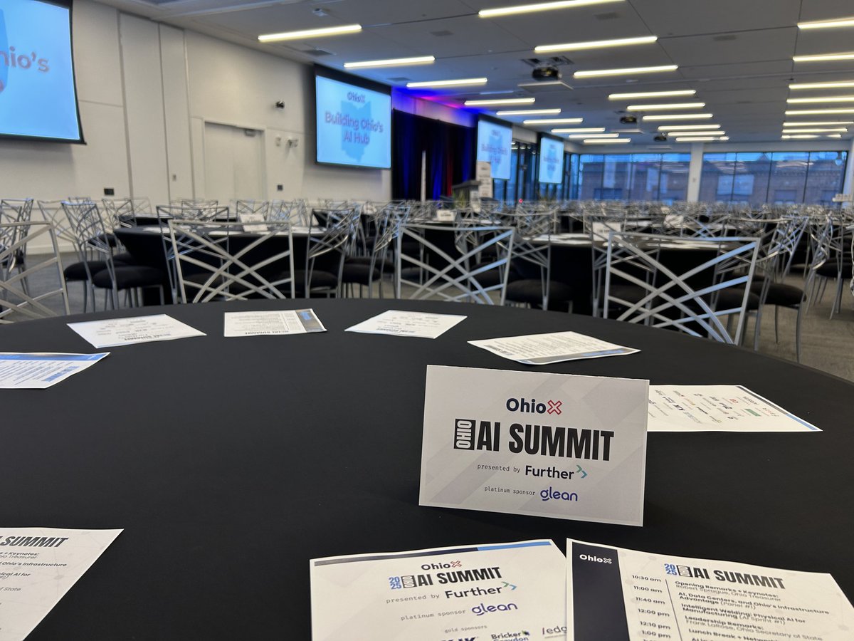 Sold out crowd of over 400 from every corner of Ohio coming to today’s 2nd annual AI Summit.

Tickets sold out a month ago.

Waitlist well into triple digits.

Somehow <a href="/OhioXOrg/">OhioX</a>’s work keeps getting bigger.

Grateful to all who make it possible!